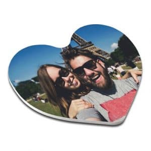 Imán corazón personalizado