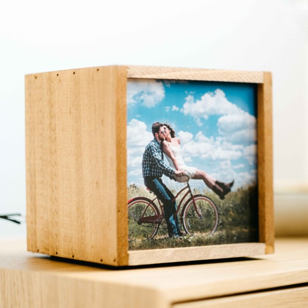 Lámpara de Madera Personalizada con Foto