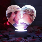 Lámpara Personalizada Corazón con Foto