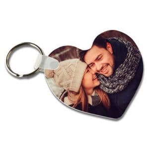 LLavero corazón a dos caras personalizado