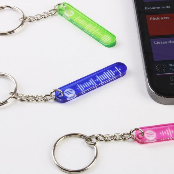 Llavero Spotify Metacrilato de colores
