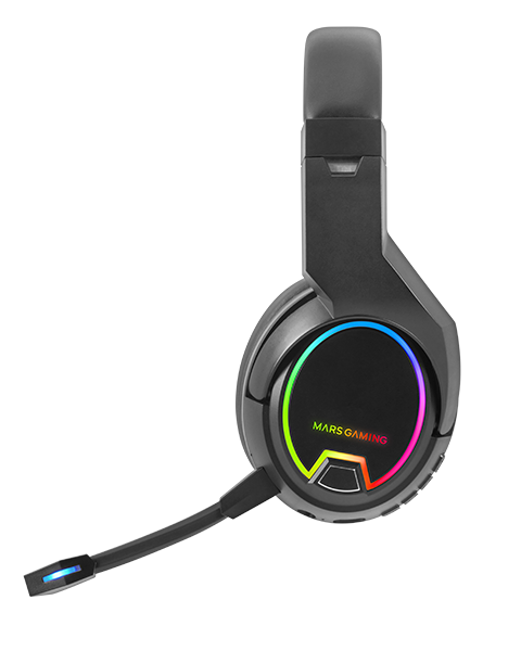 Auriculares Gaming Inalámbricos con Micrófono Mars Gaming MHW100/ Jack 3.5