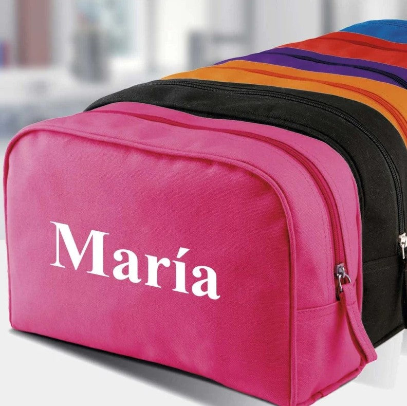 Neceser Personalizado con Nombre en varios Colores