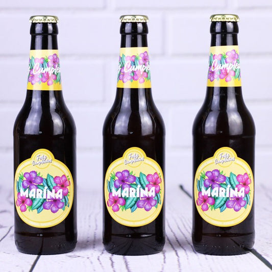 Pack 6 cervezas personalizadas Feliz Cumpleaños